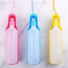 500ML Feeding Cup Drinking Bottle Pet Outdoor Supplies Portable Dog Out of The Kettle Drinking Fountain Teddy Golden Hair