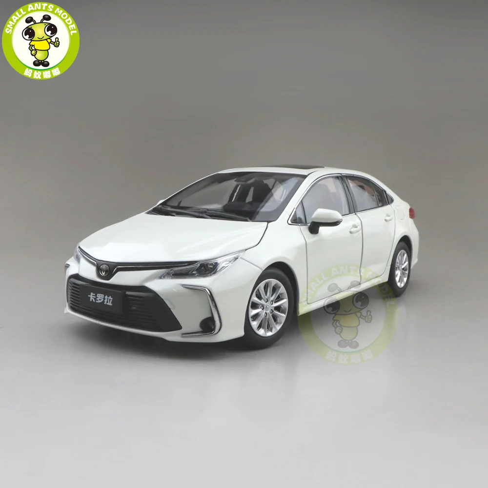 1/18 Новая модель автомобиля Corolla 2019 игрушки для мальчиков и девочек подарки белый