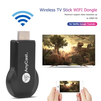 

Anycast M9 Plus HDMI TV Stick 1080P Wireless WiFi Display HDMI TV Stick Wifi Display Dongle Receiver for IOS Android PC
