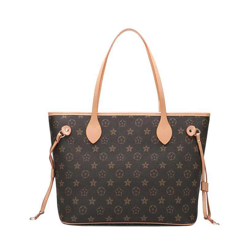 

2018 Autumn Korean-style Versatile Vintage Large Capacity Shoulder Toth Large Bag Simple Printed Different Size Bags Handbag