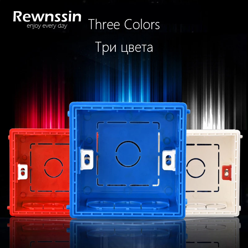 Wall Switch Soocket Cassette Multi-Purpose Installation Box Adjustable Mounting Box Breakout for 86 Type Switch and Socket