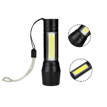 

Meijuner Mini Flashlight COB Side Tactical flashlight USB High Power Rechargeable LED Flashlights Outdoor Emergency Lamp B011