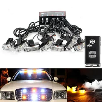 

Daytime Strobe light Running Lights Waterproof Replacement Amber+White
