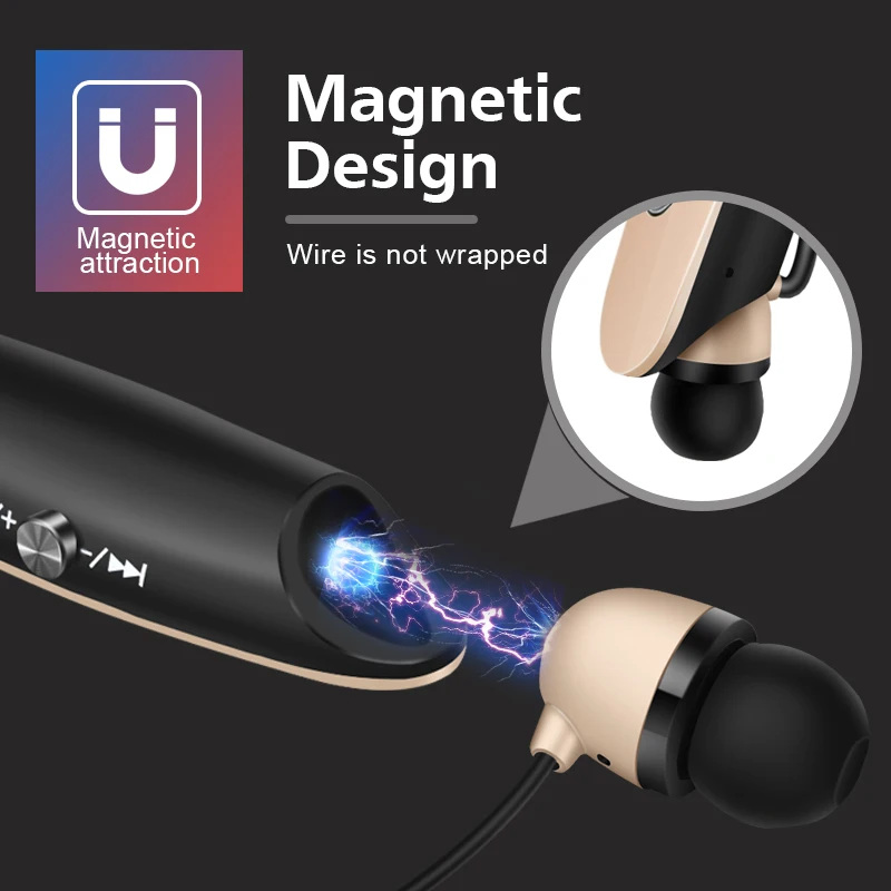Wireless Bluetooth Headphones Running Sports Earphone Bass Sound Cordless Ear phone With Microphone For Iphone Xiaomi Earbuds
