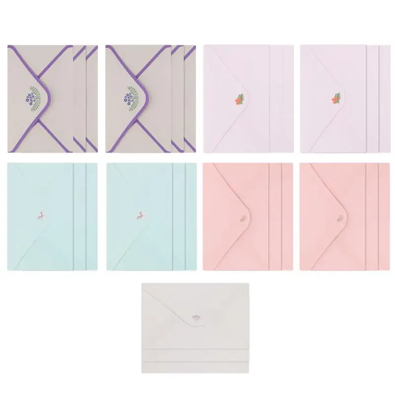 Floral Design Letter Paper Envelopes Set Writing Paper Note Sets Stationery Gift Printing Products Letter Pad