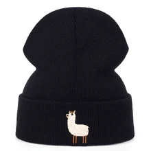 Новая шерстяная шапка с вышивкой из альпаки, модные уличные осенние и зимние теплые шапки в стиле хип-хоп, повседневные спортивные универсальные крышки