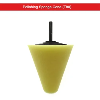 

Wheel Hub Polish Buffing Shank Polishing Sponge Cone Metal Foam Pad Car 6MM Car maintenance Automobile Cleaning Tool