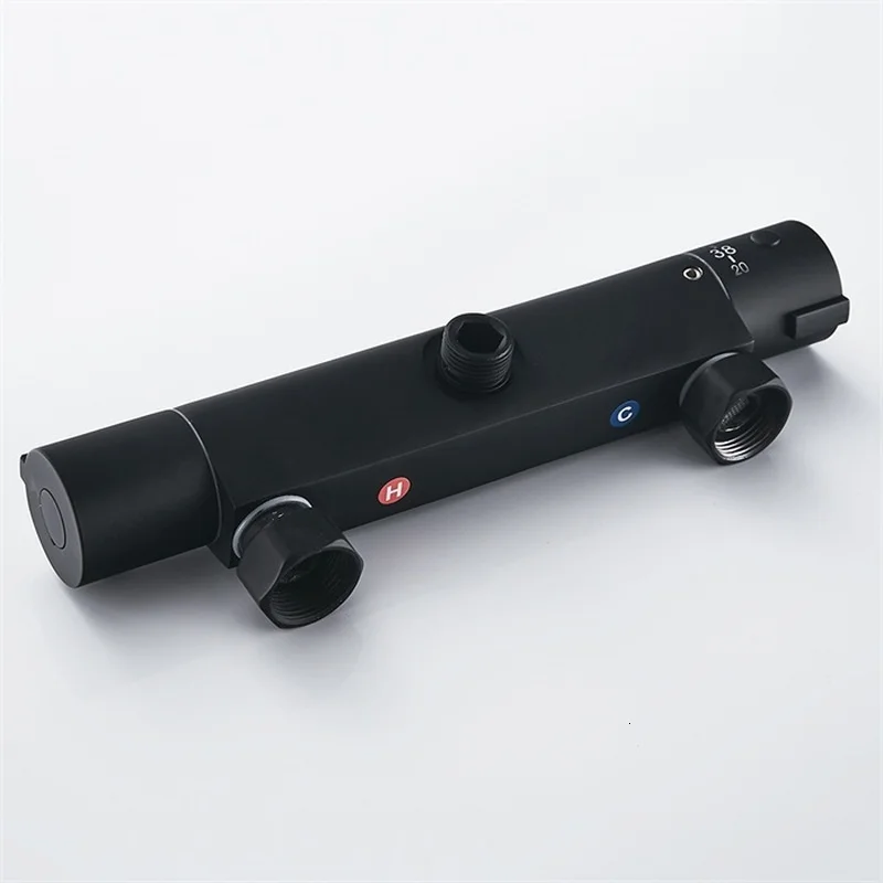  European black shower faucet copper shower combined bathroom hot spring faucet and hand washer