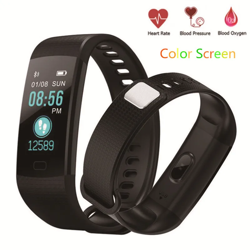 LYKRY Y5 Smartwatch LED Color Screen Watch Health Pedometer Electronic Smart Bracelet Women Men Running Climbing Sport | Электроника