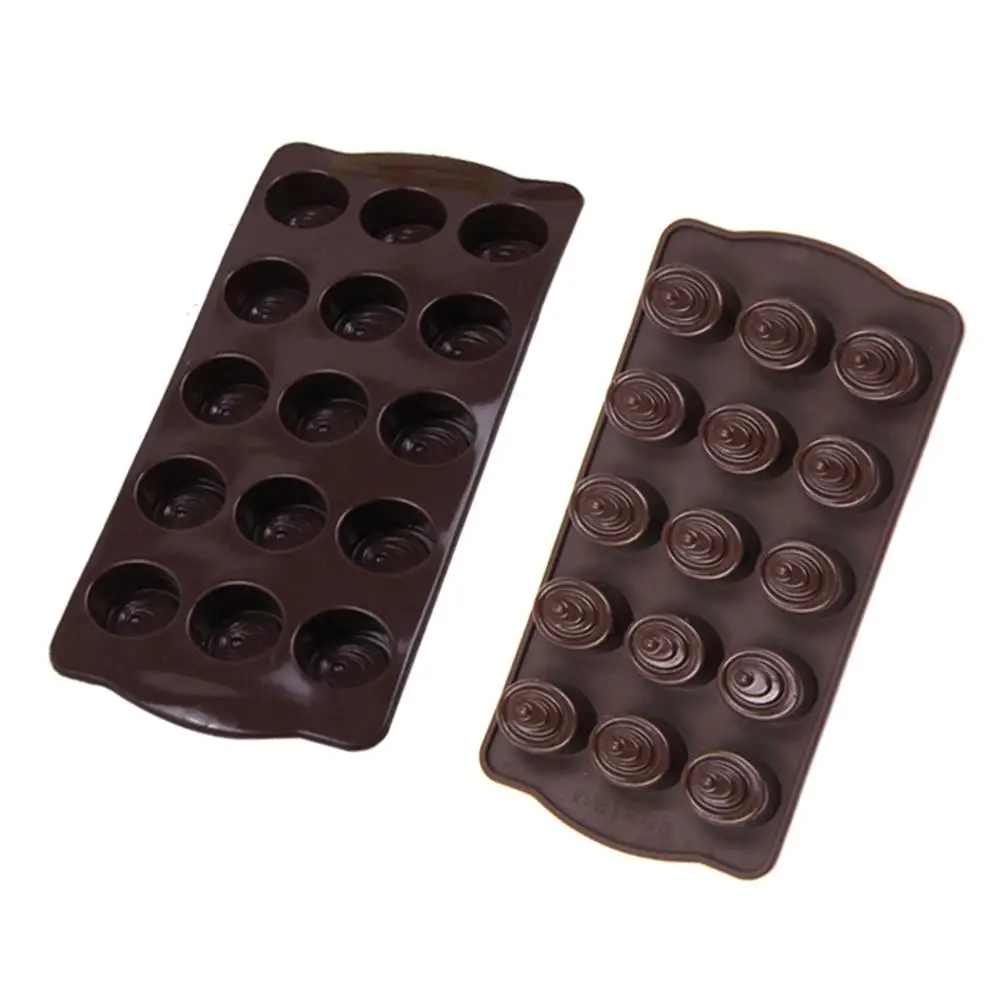 15 Hole Cake Mold - Oval Gold Ingot-Shaped Chocolate Silicone High Temperature Resistance Jelly Hard Candy | Дом и сад