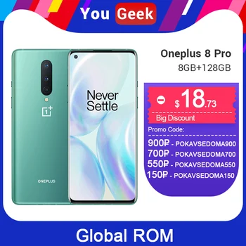 

OnePlus 8 Pro 5G 8GB RAM 128GB Smartphone Snapdragon 865 Octa Core 48MP Camera 6.78" 120Hz Fluid AMOLED Screen UFS 3.0