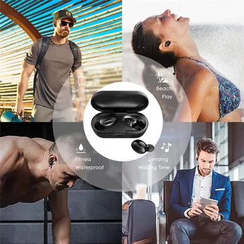 

Beautyss mini bluetooth earphone 5.0 Stereo Headset In-Ear Wireless Earphone Sports fitness Bluetooth headset
