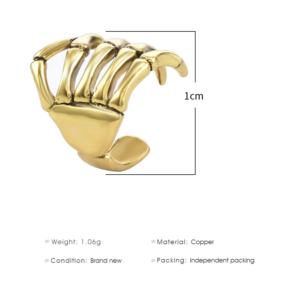 Cool Men Boys Punk Gothic Rock Scroll Joint Armor Knuckle Metal Full Finger Rings Gold Cospaly DIY Rings Rings for Men - Image 6