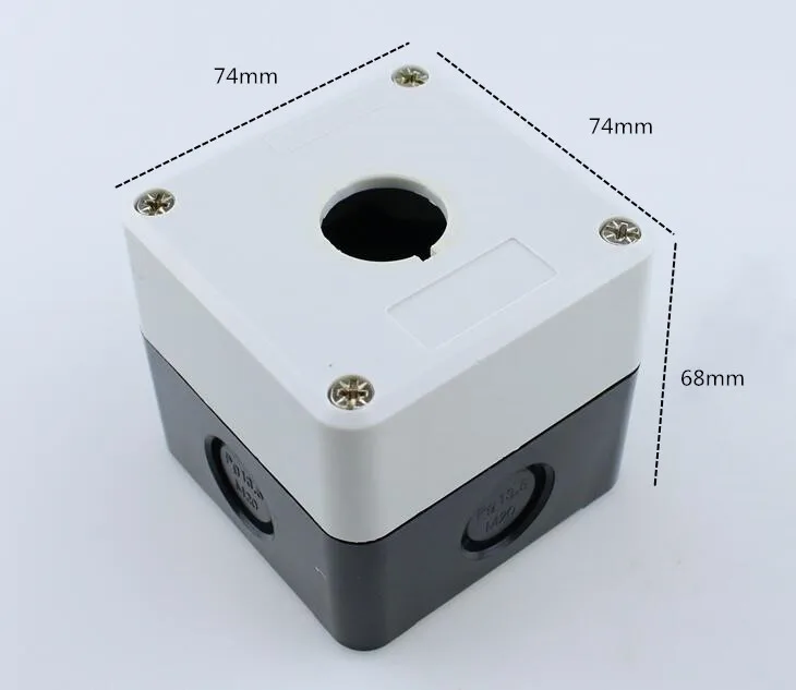 Водонепроницаемая Кнопка коробка переключатель, распределительный ящик 12345 отверстие Промышленный Индикатор переключения коробка 22 мм