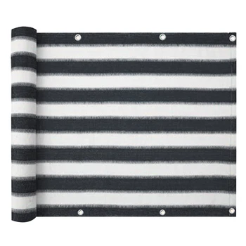 

5M Home Privacy Screen Anti Aging Yard Garden Heat Resistant Striped Balcony Covering Outdoor Ventilated Child Safe Protection