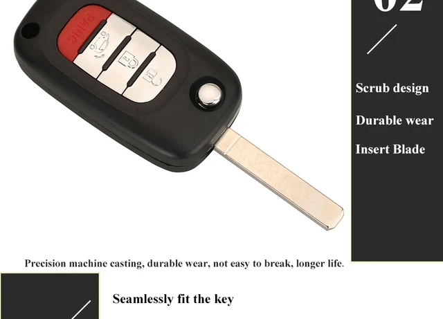 Auto Schlüssel Fernbedienung 433 MHz Sender passend für Smart 451 Fortwo  Coupe