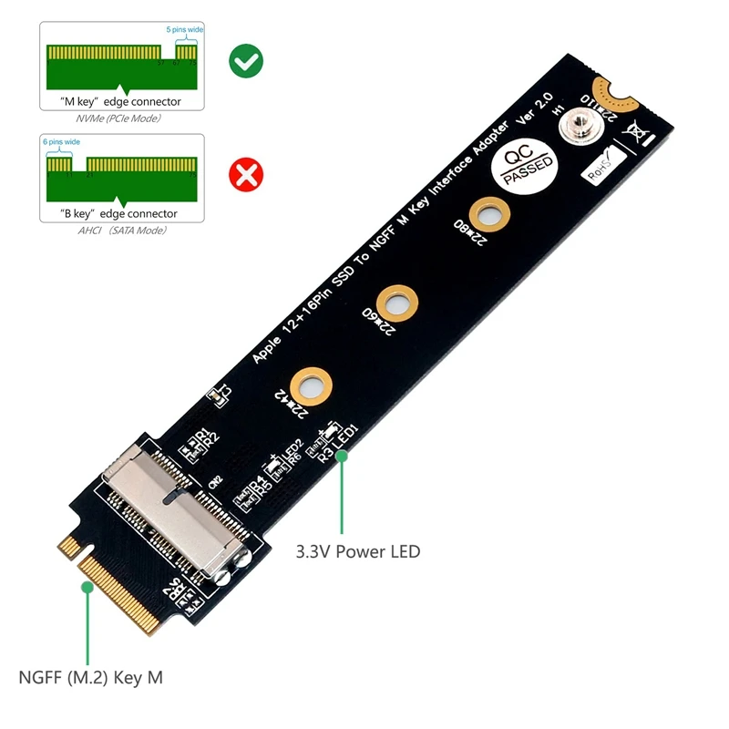 PCIe SSD M.2 ключ M адаптер карты для 2013/14/15/16/17 MacBook Air Pro retina жесткий диск конвертер