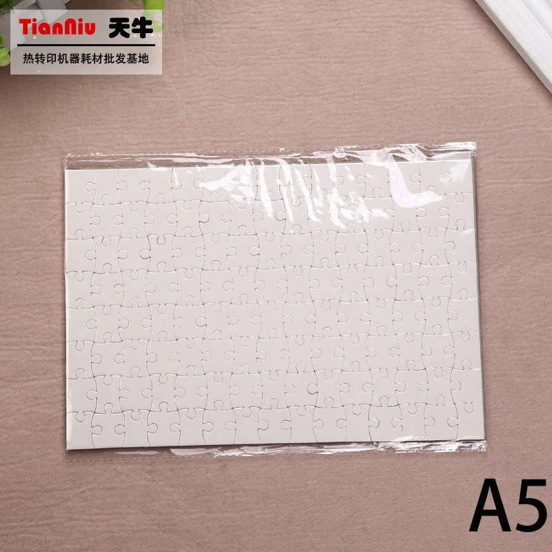

A5 Thermal Transfer Jigsaw Puzzle DIY A5 Blank Jigsaw Puzzle Thermal Transfer Supplies Customization of Individual Character Hea