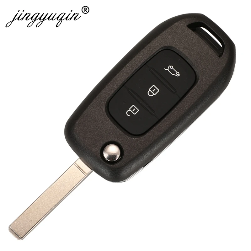 US $65.44 jingyuqing 10pcs Car Key Case For Renault Kadjar Captur Symbol Koleos Megane Logan Sandero Trafic Duster Remote Cover Shell 3BTN