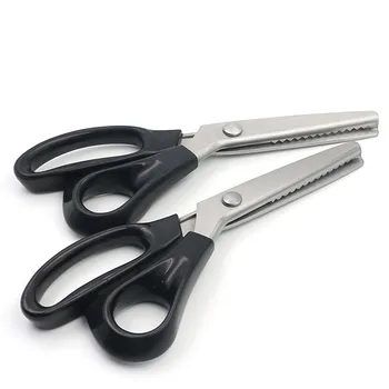 

Zigzag Scissors for Needlework Stainless Steel Dressmaking Curly Sewing Scissors Fabric Embroidery Shears Zig Zag Cut Edge DIY