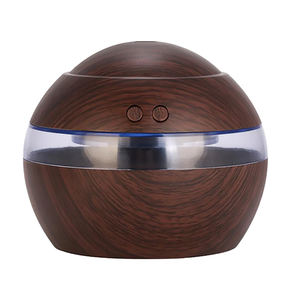 Colorful Wooden LED Ultrasonic Aroma Humidifier Diffuser Car Air Purifier For Bedroom Living Room Bathroom Electric Humidifier