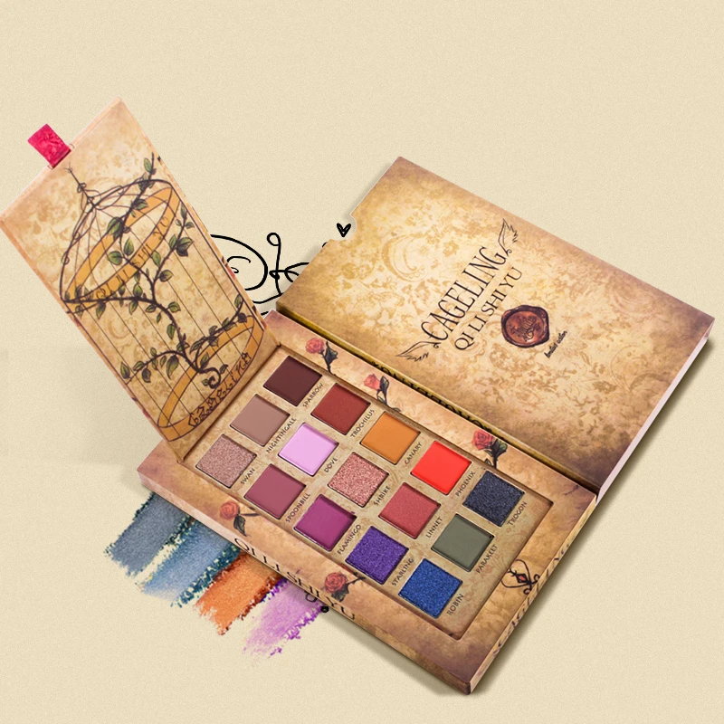 

shakespeares poems Matte Eyeshadow Gothic pattern Palette Nude Mineral Professional Eye Shadow Powder Pigment Cosmetic Makeup