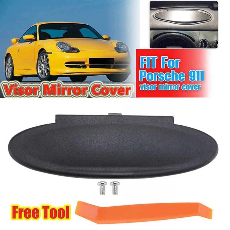Visor Mirror Cover Black Replacement Parts Fit For Porsche 996 997 911