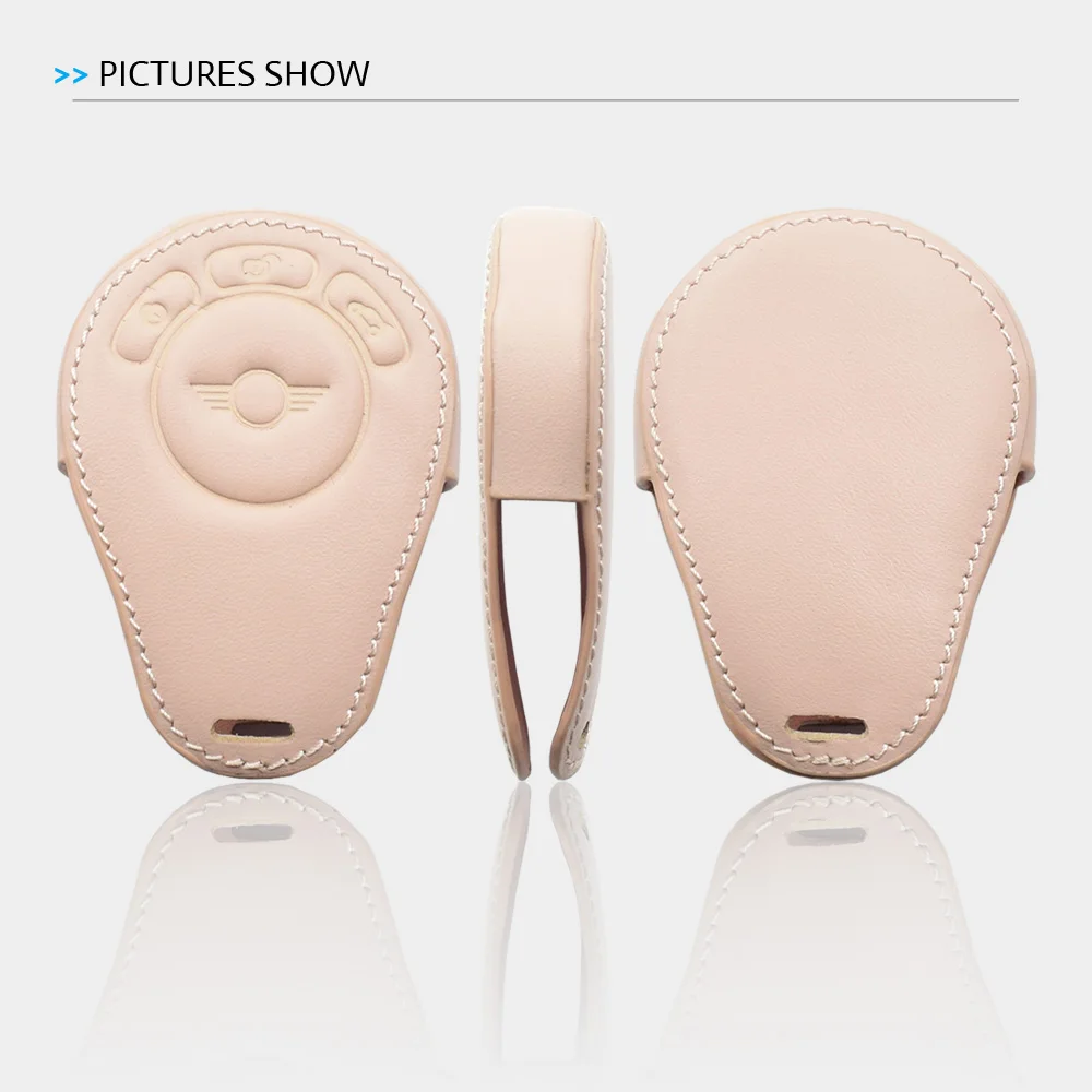 Key Case Key Case Cover Remote Control Case Cover Keychain Holder Leather Car Key Case Smart Keyless Remote Control Fobs Protector Cover Keychain Holder For BMW Mini Cooper Countryman Paceman