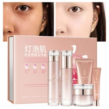 

Face Brighten Set Moisturizing Whitening Nourish Repair Anti-Wrinkle Anti-Aging Lifting Firming Oil Control Skin Care 5Pcs/Set