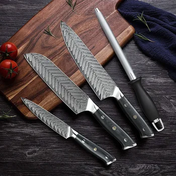 

AUS-10 Damascus Kitchen knife Professional Chef Knife Meat Cleaver Fish Meat Slicing Tool Home Cutter Cooki Knife Cooking Tools