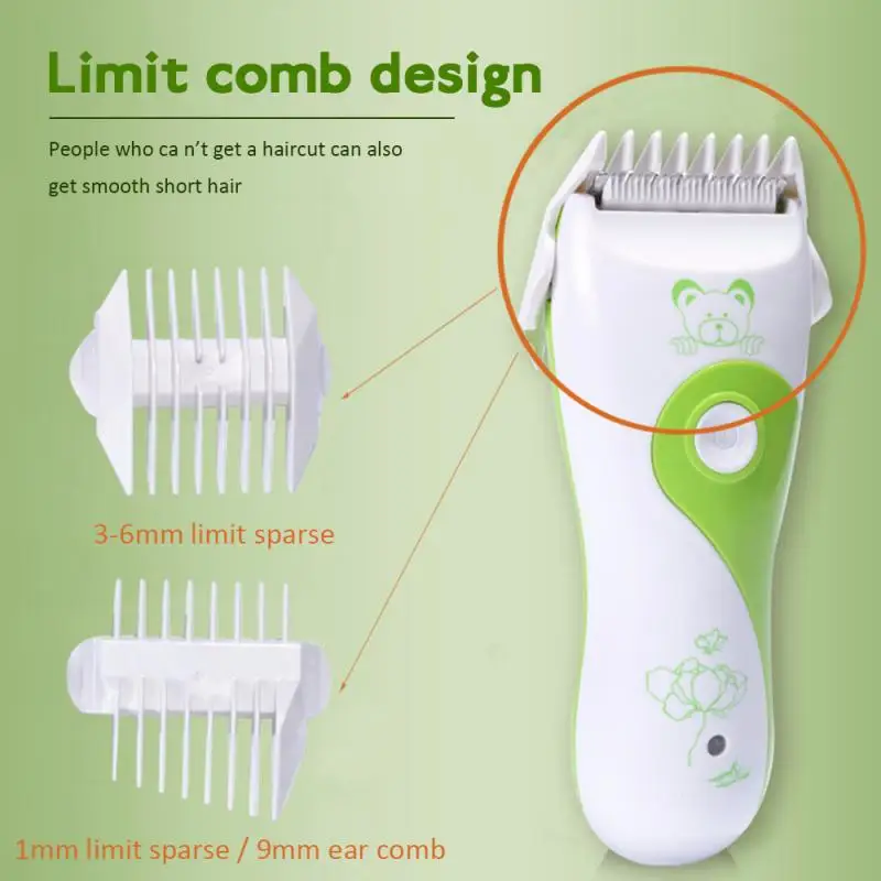 Baby Electric Hair Clipper Rechargeable Low Noise Hair Trimmer Cutting Machine Shaving Combs Children Cutting Tool Hot