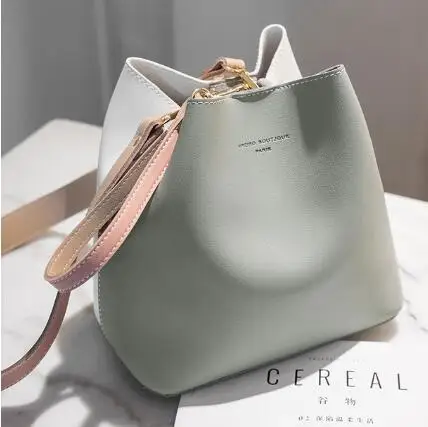 2020 New Designer Women Handbags PU Leather Bucket Shoulder Bags Female Fashion Larger Capacity Crossbody Messenger Girls | Багаж и сумки