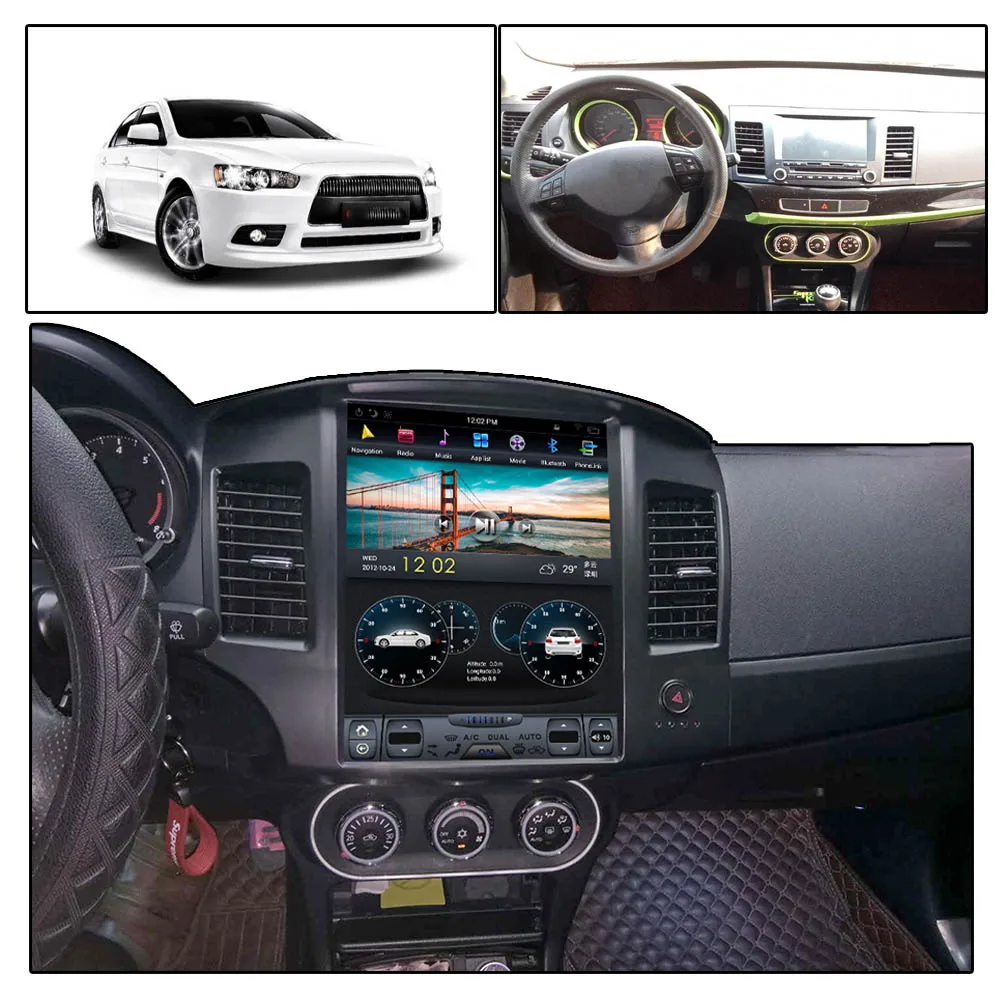 

for Mitsubishi Lancer 2007 - 2017 Android 9 PX6 car radio car multimedia gps navigation Stereo autoradio px6 carplay