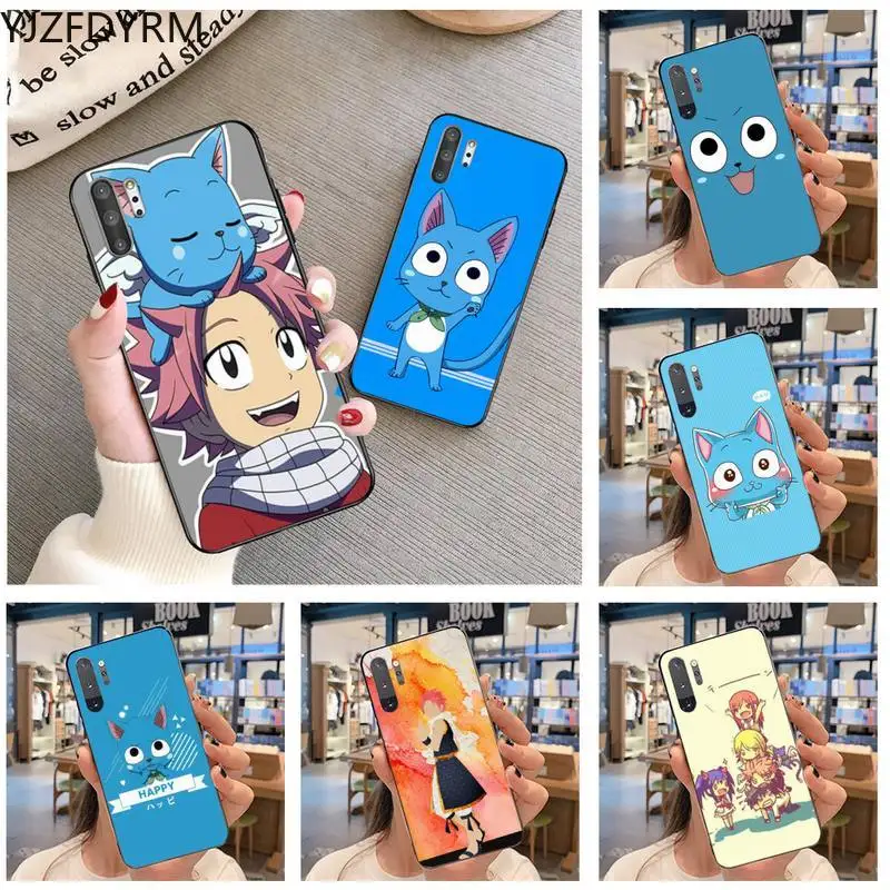 

Happy Felice Fairy Tail Phone Case For Samsung Galaxy Note20 ultra 7 8 9 10 Plus lite J7 J8 Plus 2018 Prime