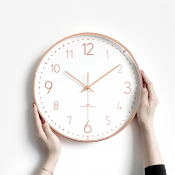 

Wall Clock Living Room Europe Brief Modern Home Bedroom Watch Quiet Creative Brief Wall Hanging Quartz Pendant Watch W