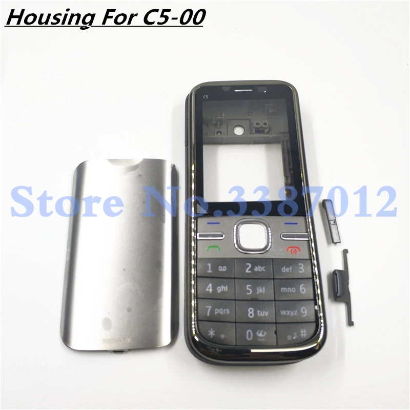 Goede Originele Nieuwe Voor Nokia C5 C5-00 Behuizing Cover Deur + Batterij Cover + Toetsenbord + Logo Vervanging onderdelen - AliExpress Mobiele telefoons & telecommunicatie