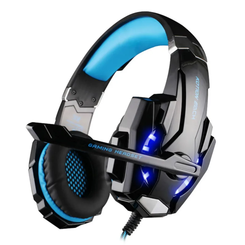 G9000 Gaming Headset Surround Sound Deep Bass Stereo Game Headphone with Microphone LED Light for PS4 Phone Laptop PC Gamer