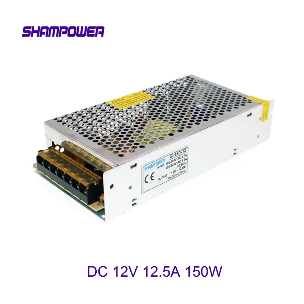 DC 12V источник питания 150W 12.5A AC 110V/220V к переключатель адаптер безопасности для
