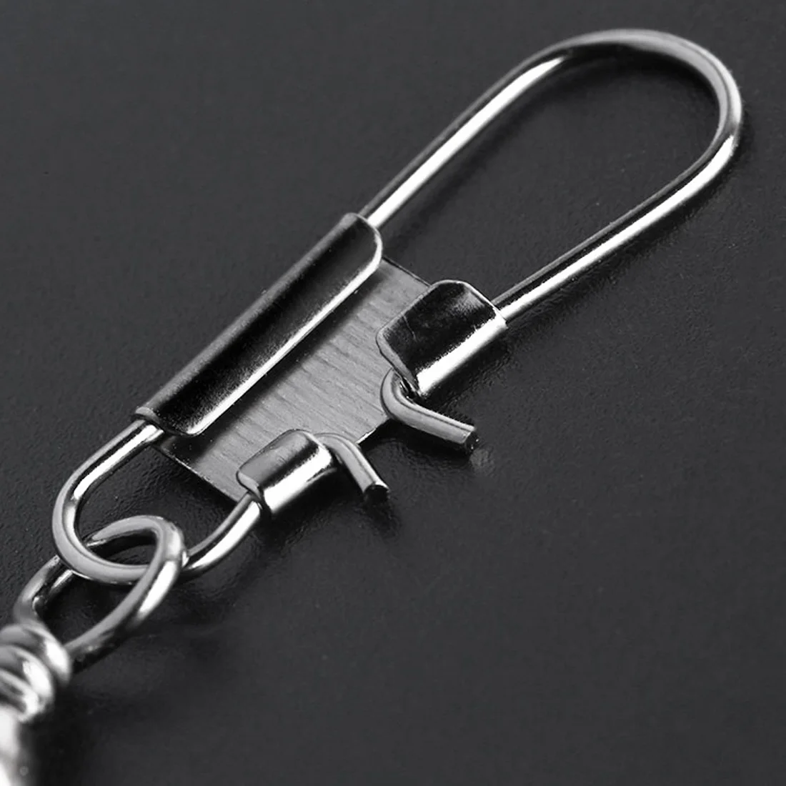 

30pcs/lot Stainless Steel Fishing Connector Pin Bearing Rolling Swivel Snap Pins Fishhook Lure Sea Fishing Tackle Accessories