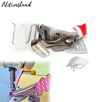 

1pcs A10 Curved Bias Edges Binder Universal Overlock Folder 16-50mm Hemmer Right Angle Binder For Lockstitch Machine Sewing