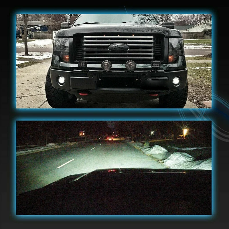 Для 2009- Ford F-150 4 дюйма круглые противотуманные фары 2 шт 30 Вт светодиодные противотуманные фары дымовые линзы