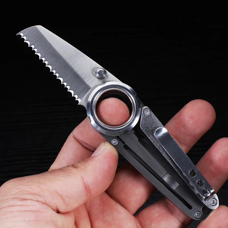 Mini-Folding-Blade-Pocket-Knife-Large-Finger-Hole-Outdoor-EDC-Camping-Survival-Knife-Key-Chain-Multi (6)