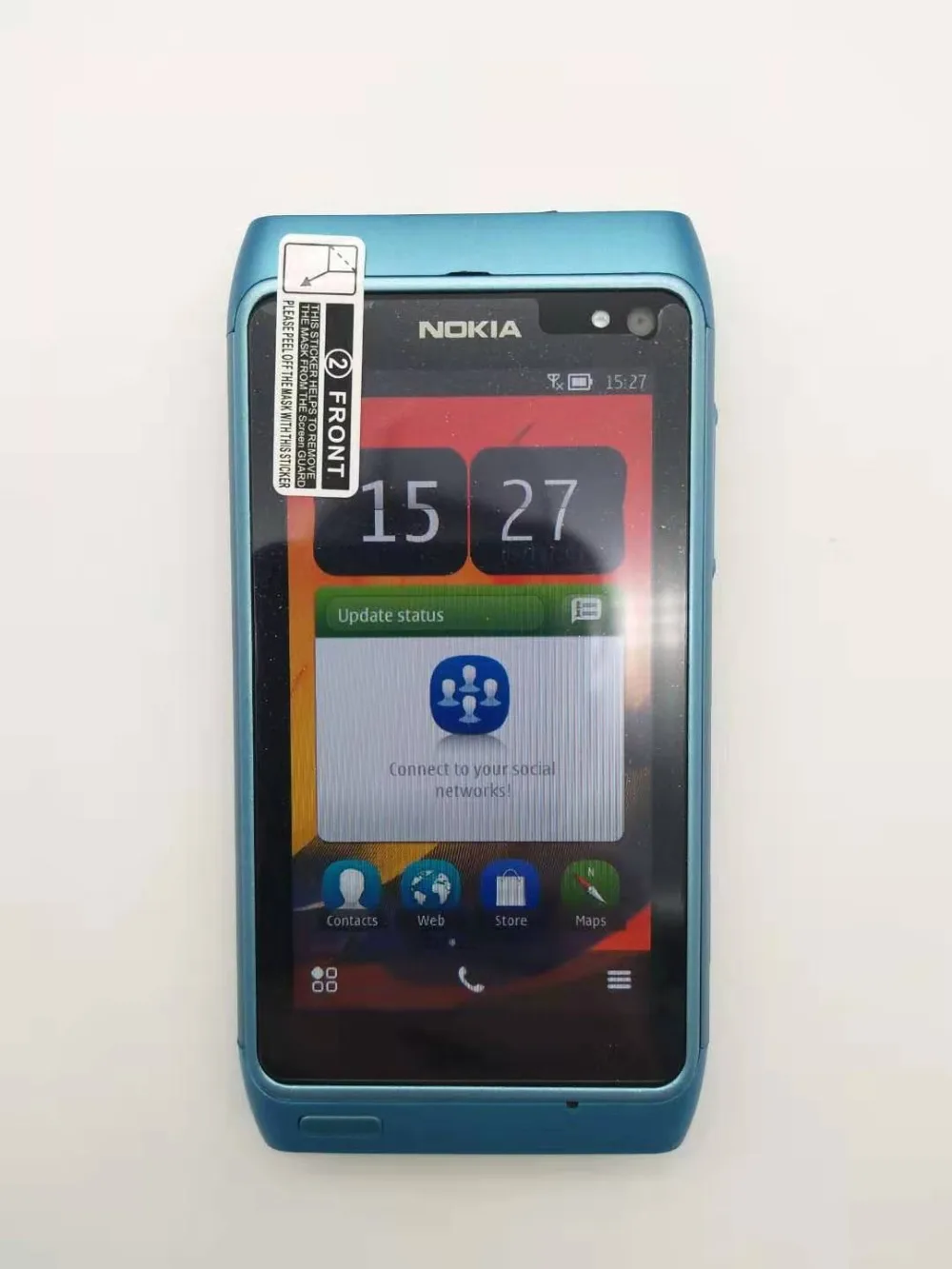 100% оригинальный Nokia N8 мобильный телефон 3g wifi gps 12MP камера 3,5 "сенсорный экран 16 Гб хранение дешевый телефон Восстановленный Бесплатная