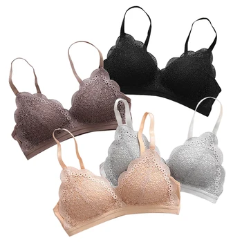

Sexy Lace Bras For Women Lingerie Seamless Bralette Wire Free Bra Push Up Brassiere Thin Cup Comfort Underwear Intimates #D