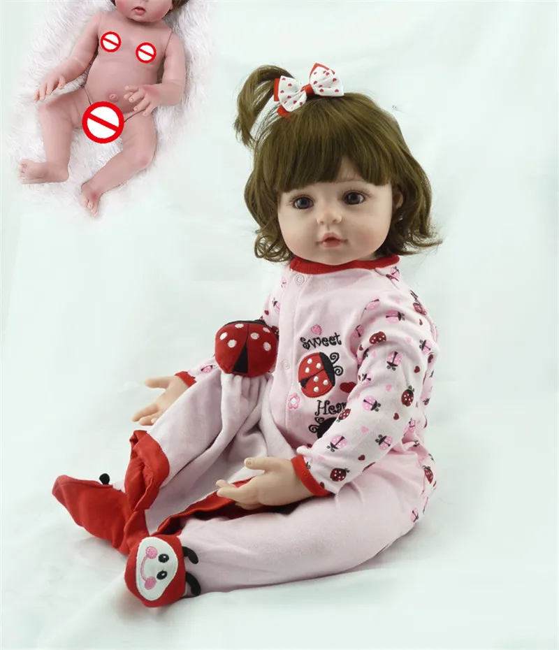 NPK Лидер продаж 48 см Полный тела силиконовые reborn малыша куклы реалистичные мягкие touch bebe кукла Водонепроницаемая игрушка для ванной