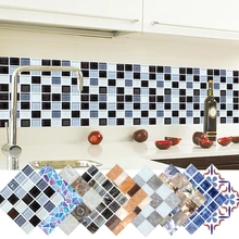 6 шт 3D стерео настенные наклейки самоклеящиеся обои моделирование мозаичная плитка самоклейка самоклеющиеся кухонные стикеры Водонепроницаемый 20x20 см