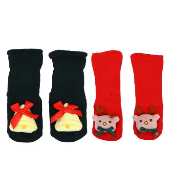 

2 Pairs of Christmas kids Stockings Winter Warm Kids Socks Anti-slip Floor Socks