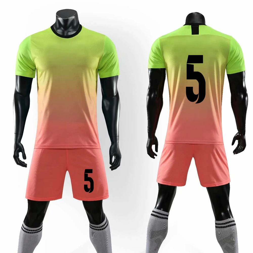 Коллекция года, мужские футбольные майки Survete, мужские футболки и шорты, спортивный комплект, мужской комплект футбольной формы, командные тренировочные костюмы, Спортивная одежда на заказ - Цвет: CT-5