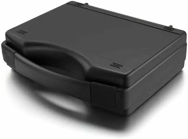 Durable ABS Gun Case Handgun Foam Pistol Gun Storage Box Tactical Hard Gun Case Padded Foam Lining for Hunting Airsoft Paintball No sponge