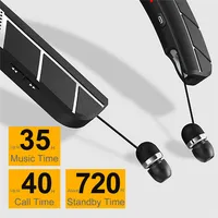 Bluetooth LZ-6 LZ-5 5.0 Neckband Headset Wireless Earphone Speaker Headphone Waterproof Sport Headset With Mic NoiseCancelling - Image 4